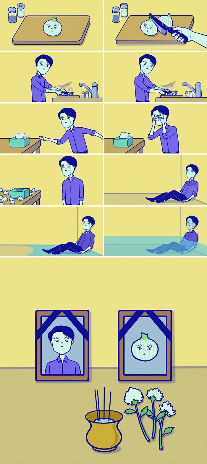 South Korean Artist Inverts The Roles Of People And The Things Around Them In His 30 Absurd Comics