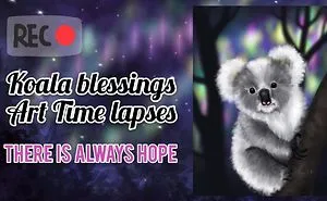 Koala Blessings Artwork, Art Time Lapse, And Products