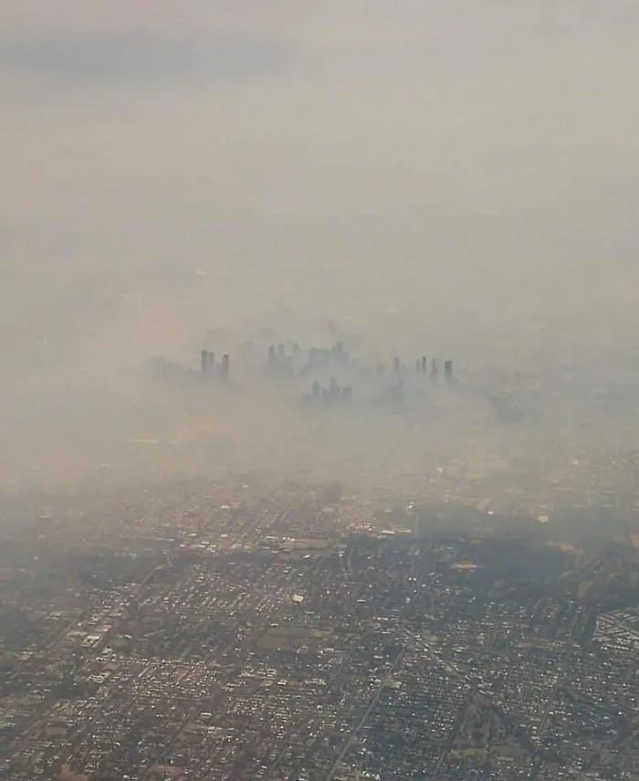 This Is What My City Melbourne Looks Like Right Now !!! The Air Quality Here Is Terrible