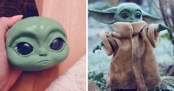 I Made A Baby Yoda Doll Entirely From Materials That I Found At Home