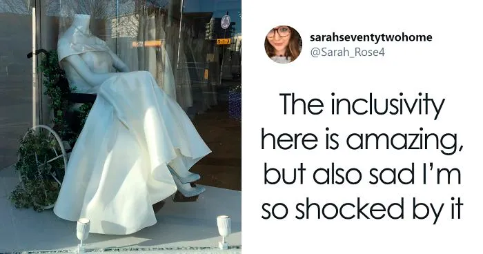 Bridal Shop Goes Viral For Putting Up A Wheelchair-Bound Mannequin