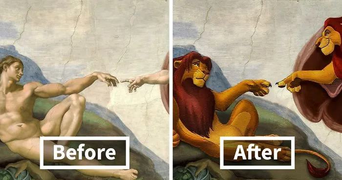 Artist Inserts Disney Characters Into Renaissance And Modern Paintings, The Results Are Oddly Fitting (12 Pics)
