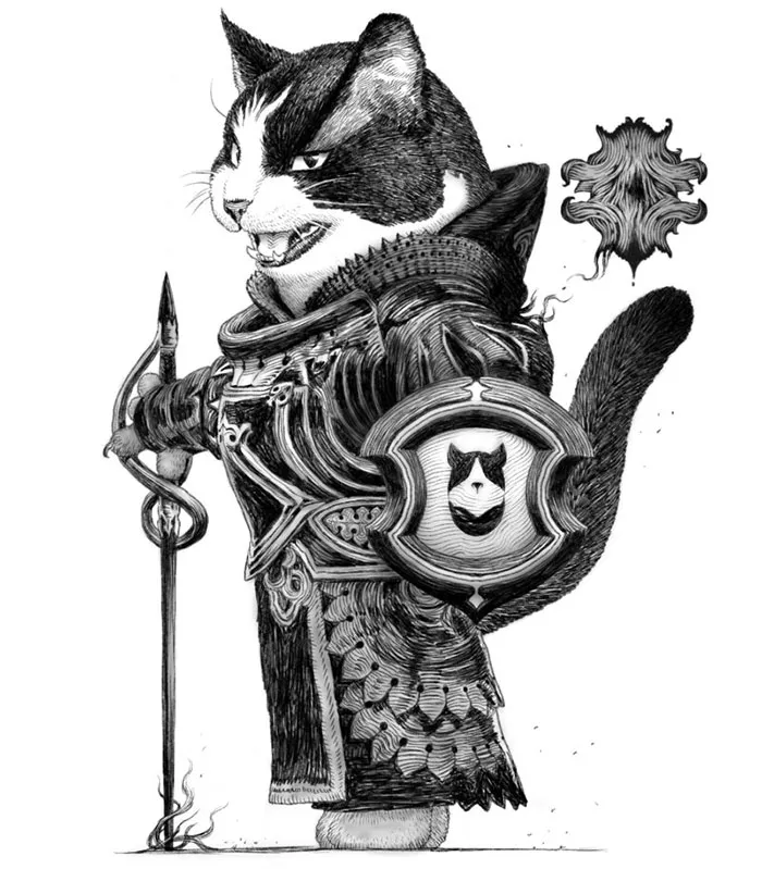 22 Noble Doggo Knights Illustrations By A Japanese Artist
