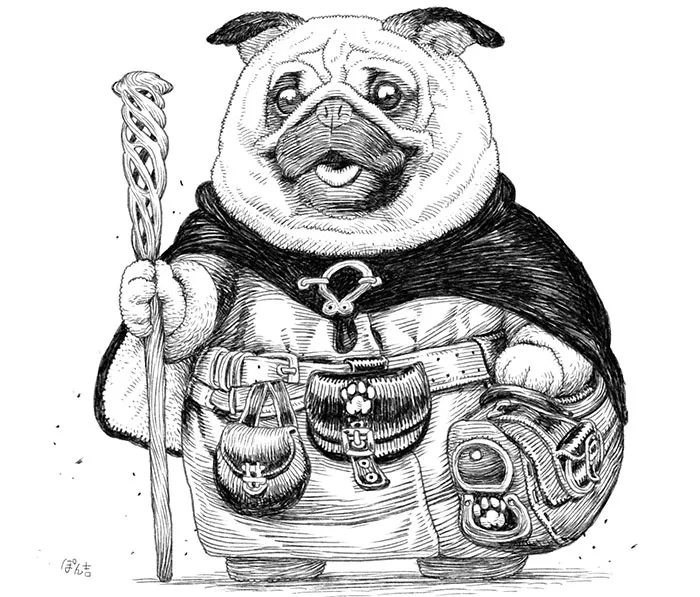 22 Noble Doggo Knights Illustrations By A Japanese Artist