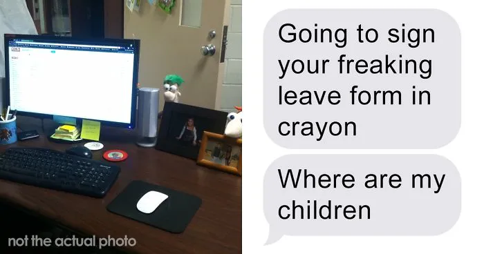 Woman Finds Her Annual Leave Request Unapproved For 3 Weeks, Puts The Form In Boss's Kids Photo Frame