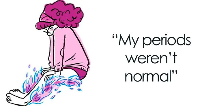 Woman Illustrates The Reality Of Women Who Suffer From Endometriosis