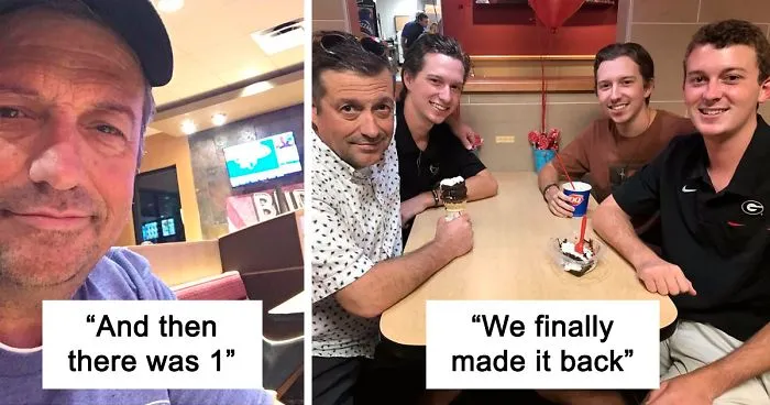 "DQ Dad" And His Sons Get A Surprise Booth For Their Family At The Restaurant