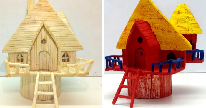 I Made A Miniature Fairy House Using Matches