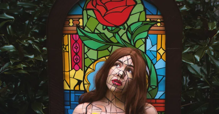 Our Disney Princess Belle Stained Glass Cosplay