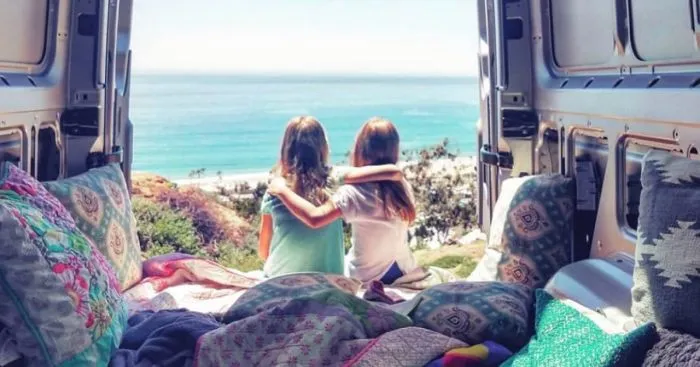 Divorced Dad Teams Up With His Young Daughters To Design A 4x4 Sprinter Camper Van