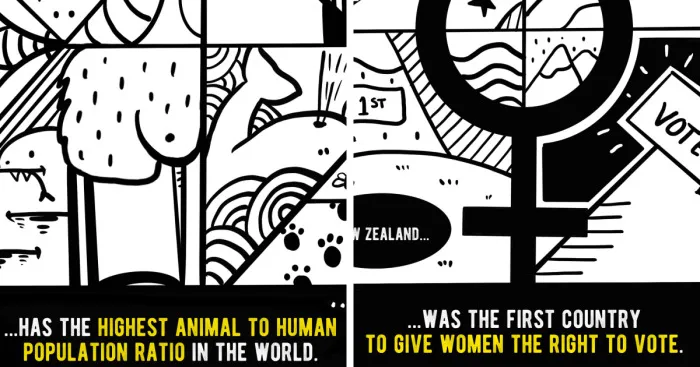 We Illustrated 20 Interesting Facts About New Zealand That You Probably Didn't Know
