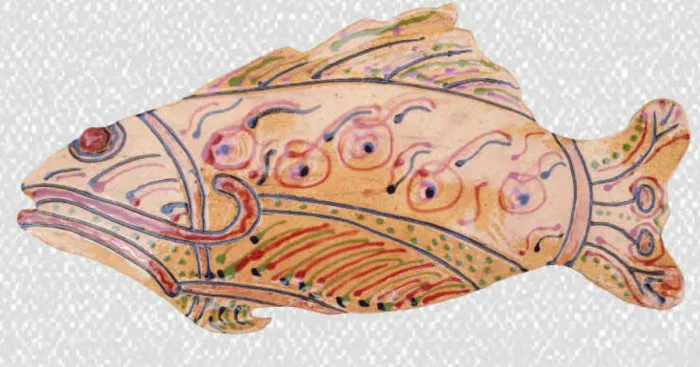 I Create Fish Ceramic Wall Decor