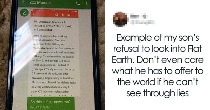 Delusional Parent Shames Son For Believing The World Is Round