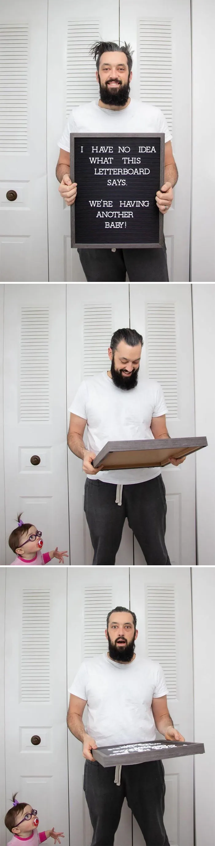 Yes, This Is Actually How I Told My Husband We Were Pregnant Again