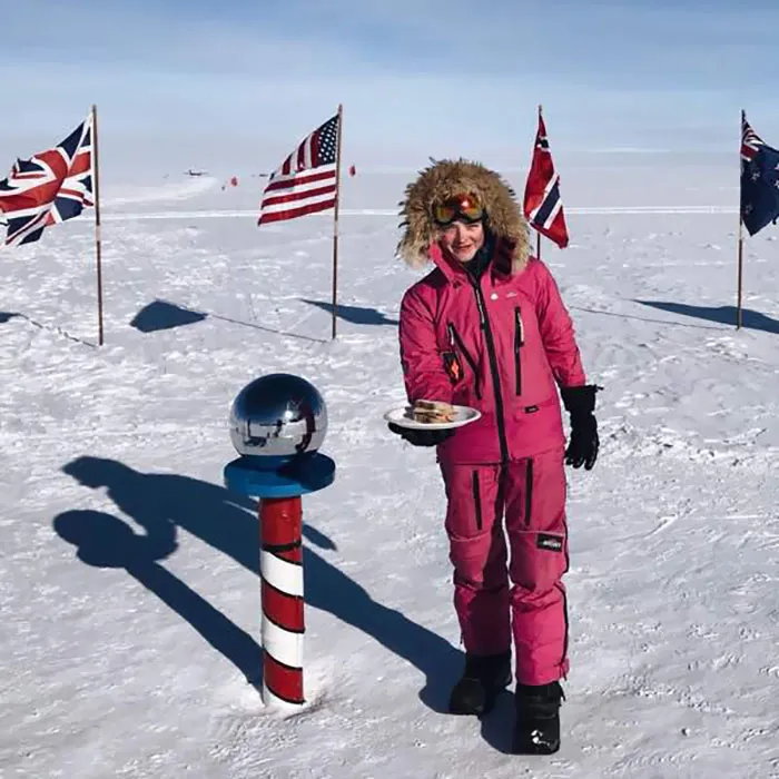I Skied Back To The Pole Again... To Take This Photo For All Those Men Who Commented “Make Me A Sandwich” On My Tedx Talk