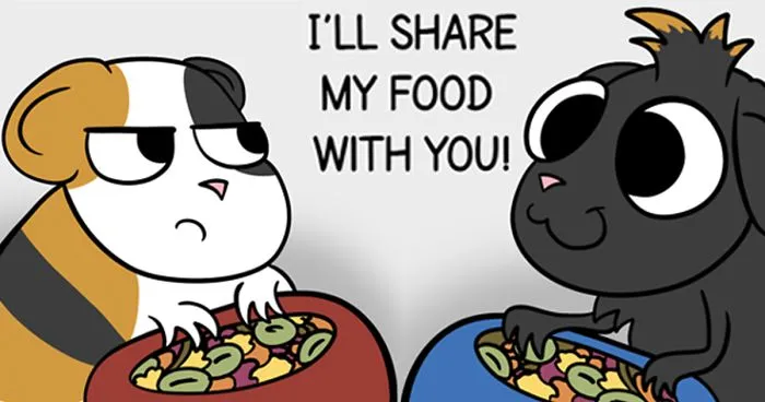 After 8 Amazing Years Of Owning My Guinea Pigs, I Created Tribute Comics For Them