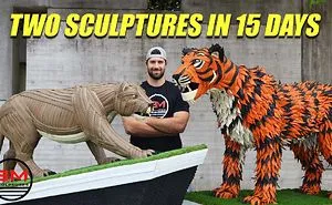 Creating Two Life-Sized Sculptures In Only 15 Days:  Presented At 2019 Ncaa Goodyear Cotton Bowl
