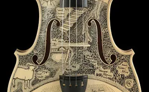 I Spent Over 4 Years Illustrating Dante's Inferno On Musical Instruments And Here's How It Looks On Violins