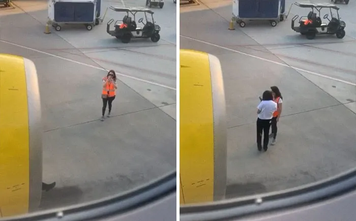 *pilot Over The Loud Speaker* “Sorry Folks We’re Gonna Be A Little Delayed For Take Off. We Have An Aspiring Influencer Who Is Willing To Die For Content In One Of The Jet Engines.”