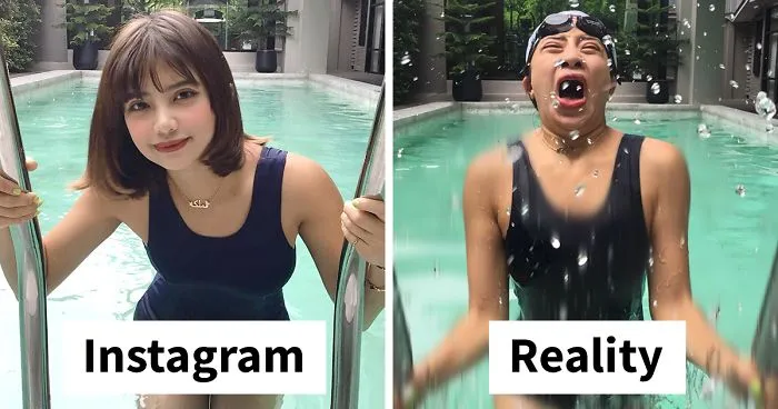 Thai Woman Creates Hilarious Instagram Vs. Reality Collages And Here's 30 Of The Best Ones