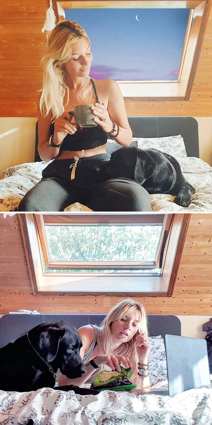 Girl Exposes The Truth Behind Those ‘Perfect’ Instagram Photos With 30 Side-By-Side Pics
