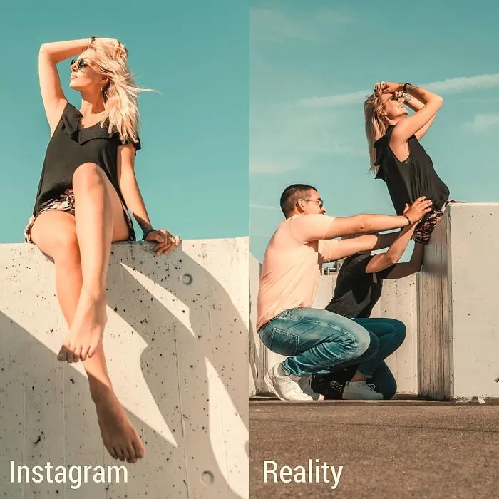 Girl Exposes The Truth Behind Those ‘Perfect’ Instagram Photos With 30 Side-By-Side Pics