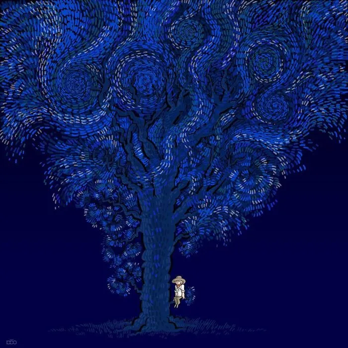 He recreado la vida de Vincent Van Gogh en su propio estilo artístico (30 imágenes)