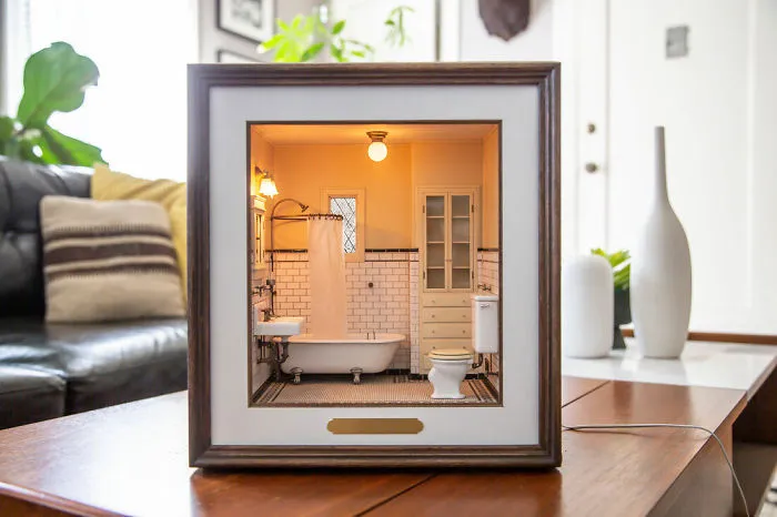 30 Historically Accurate Miniature Rooms That This Artist Builds On A 1:12 Scale