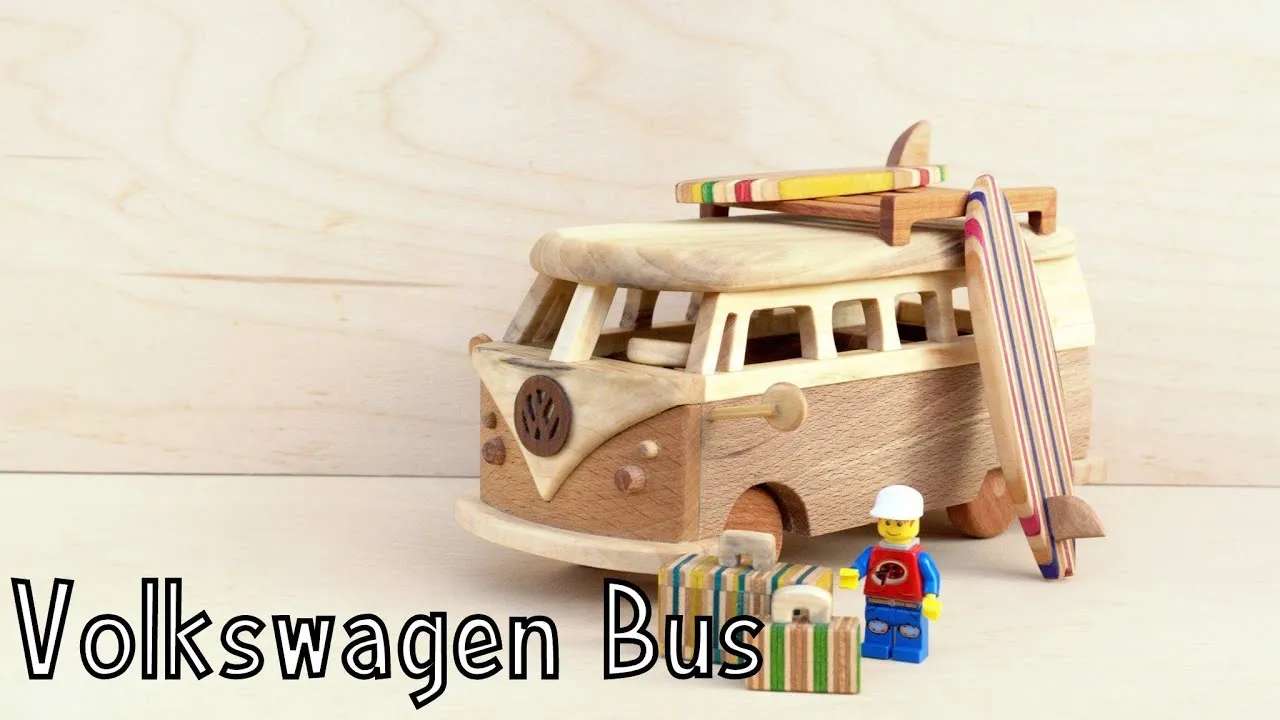 I Made This Volkswagen Bus T1 Out Of Wood!