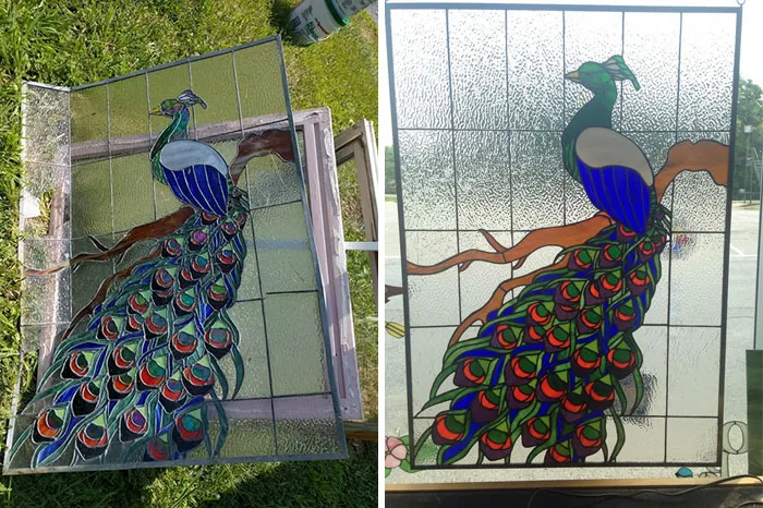 I Saw This Stunning Piece Of Stained Glass On The Side Of The Road Off Route 9 In Berkeley Springs, WV. I Turned Around Because I Couldn't Just Leave It There