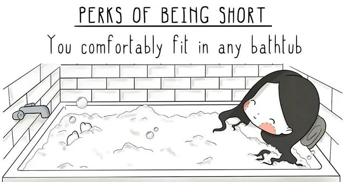 5-Foot-Tall Artist Illustrates What Being Short Is Like In 15 Wholesome Pics