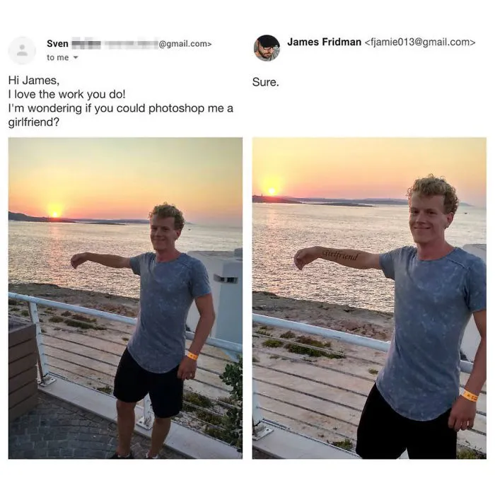 Photoshop Troll Who Takes Photo Requests Too Literally Strikes Again, And The Result Is Hilarious (31 Pics)