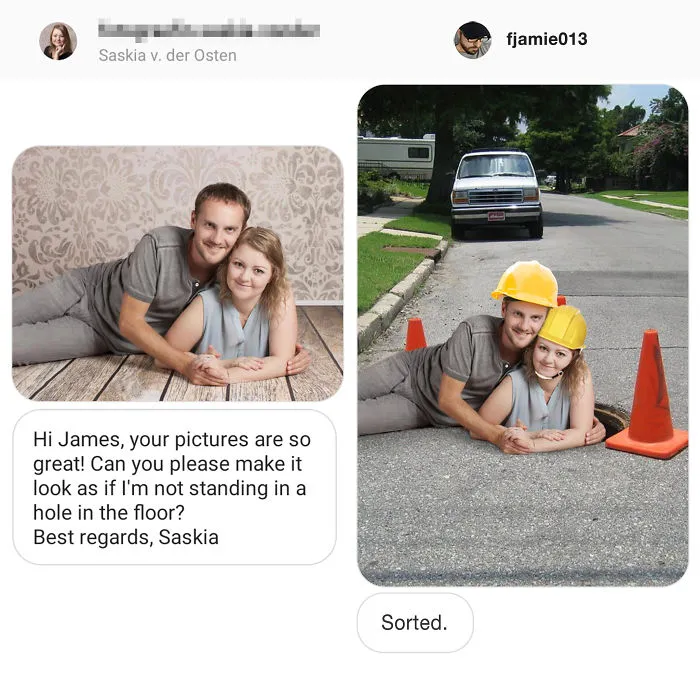 Photoshop Troll Who Takes Photo Requests Too Literally Strikes Again, And The Result Is Hilarious (31 Pics)