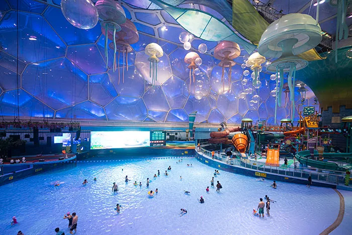 The Building Used For The Swimming Events At The 2008 Summer Olympics In Beijing Was Transformed Into This Dope-Looking Waterpark