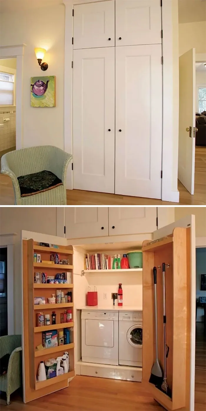 Washer-Dryer Inside A Closet