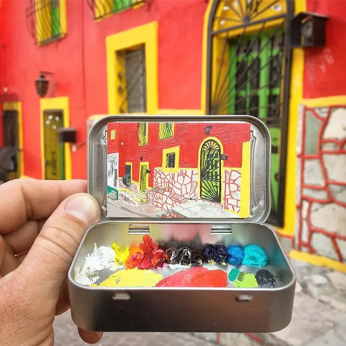 Artist Creates 30 Mini Plein Air Paintings In Altoids Tins