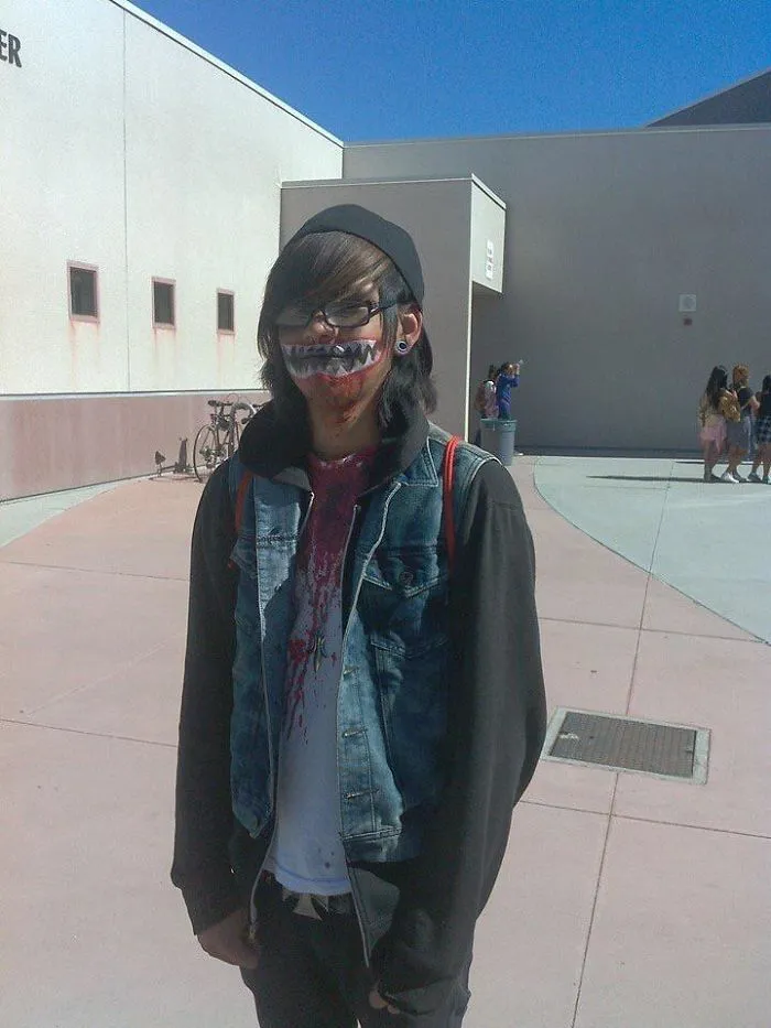 Yo en mi 2º año de instituto, creyéndome muy guay