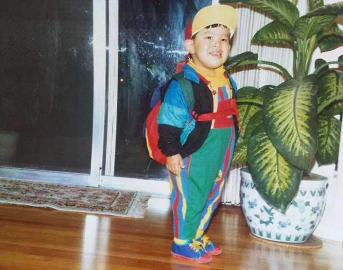 My Mom Dressed Me Like This So I Was Easy To Spot When She Picked Me Up...