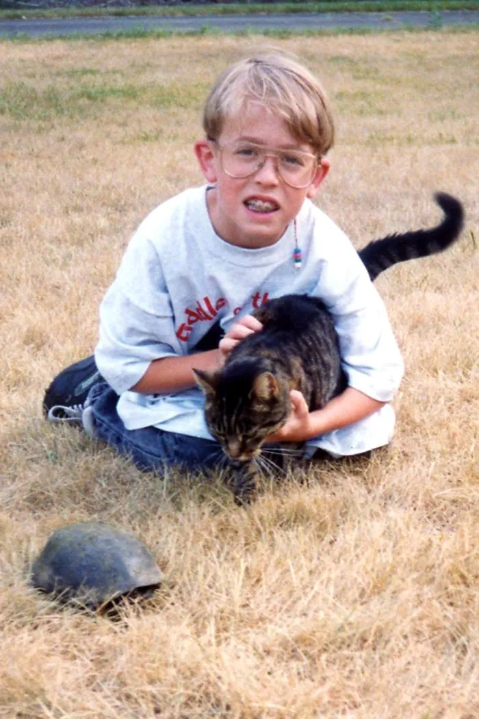 Mi tortuga y mi gato eran mis únicos amigos