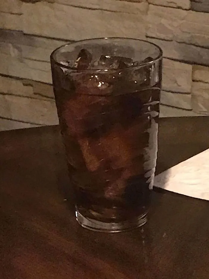 The Ice In My Glass Sort Of Looks Like A Face