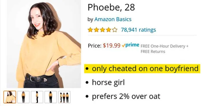 Amazon Dating: Parody Website 'Sells' Hot Singles Near You, And Their Bios And Reviews Are Hilarious