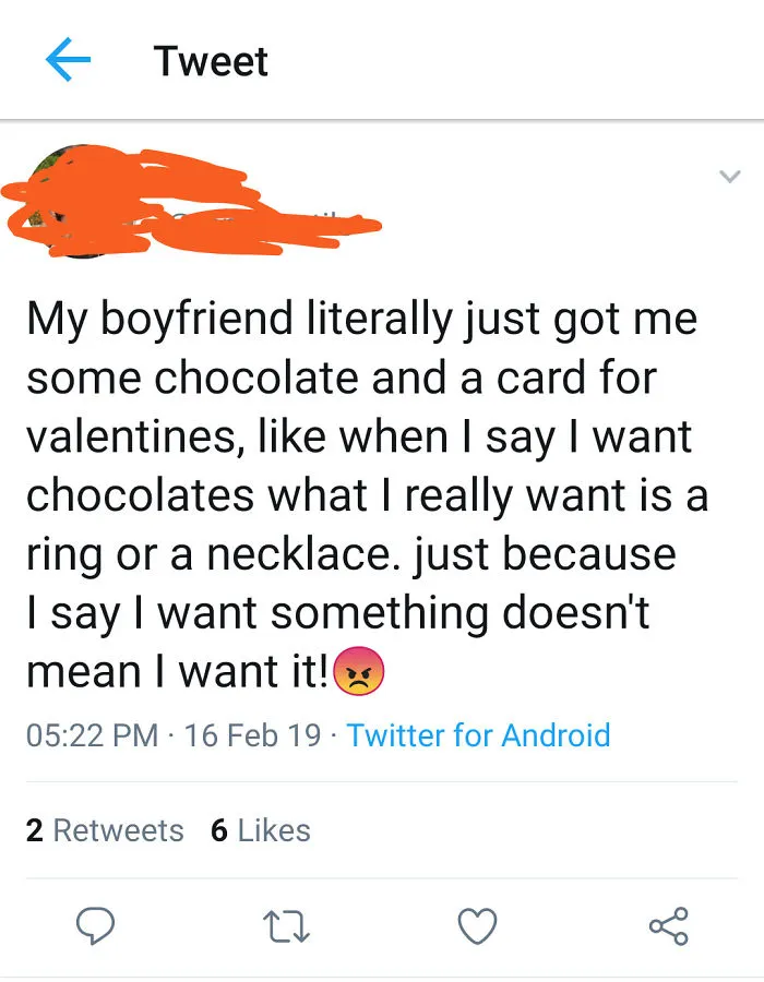 "Dont Get Me What I Asked For"