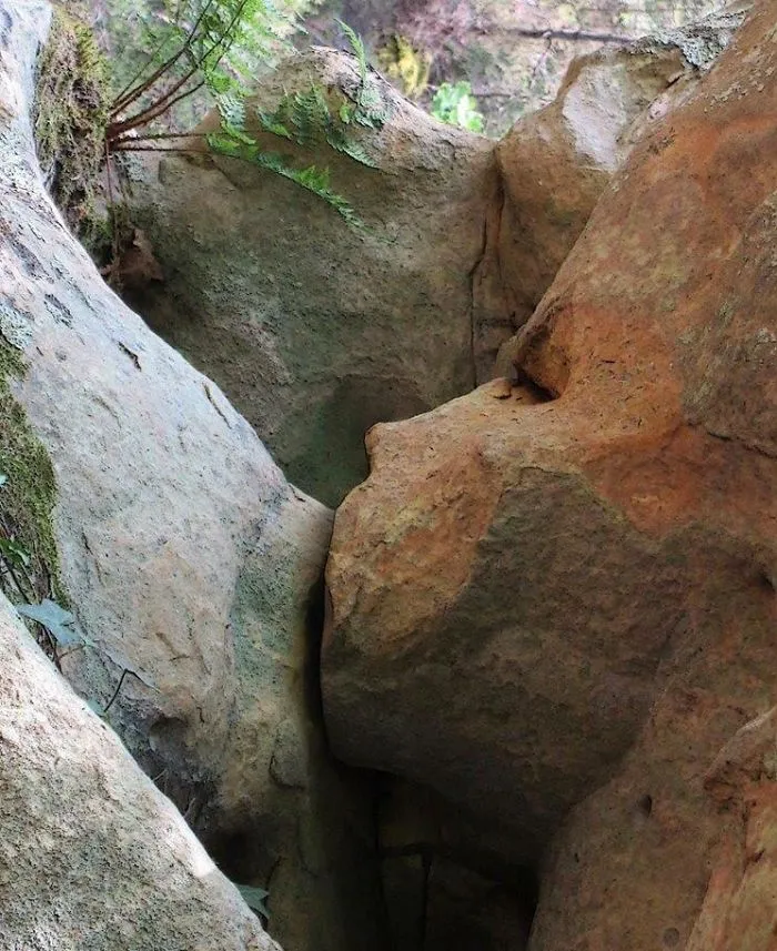 Rocas que parecen una madre amamantando a su bebé