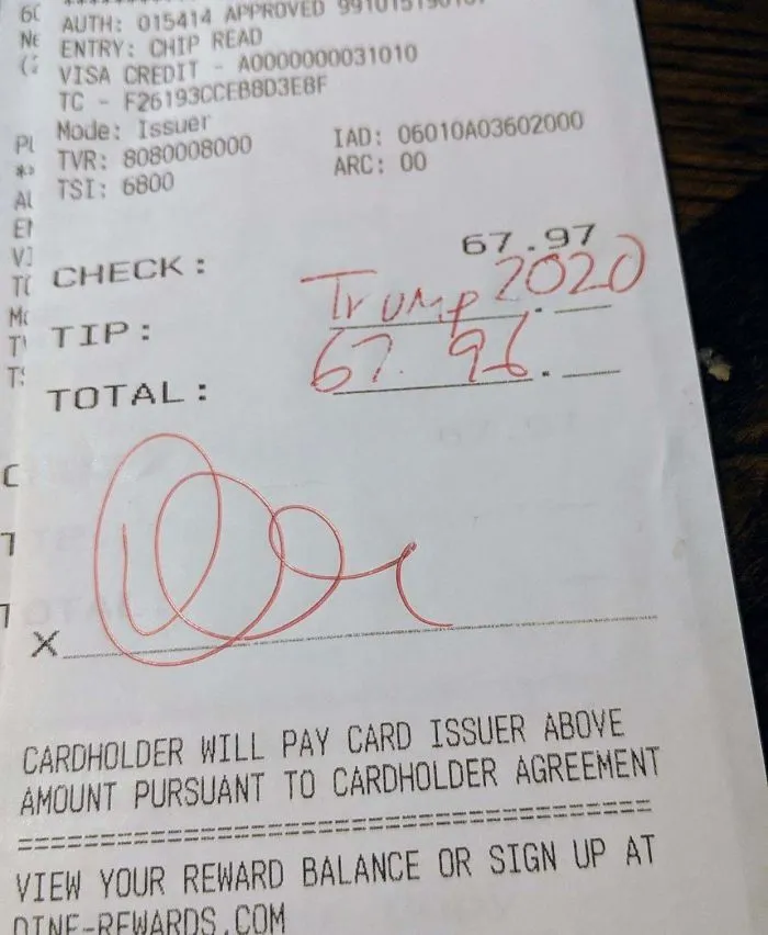 What A Disgusting Way To Not Tip