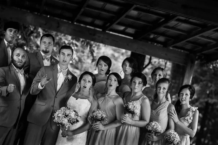 Slipped And Fell While Photographing A Wedding Party. Snapped A Pic On The Way Down