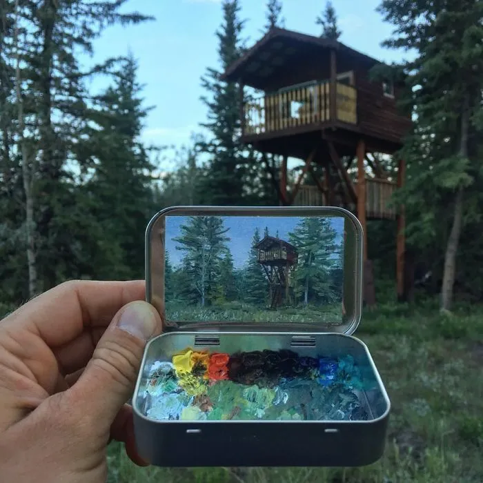 Artist Creates 30 Mini Plein Air Paintings In Altoids Tins