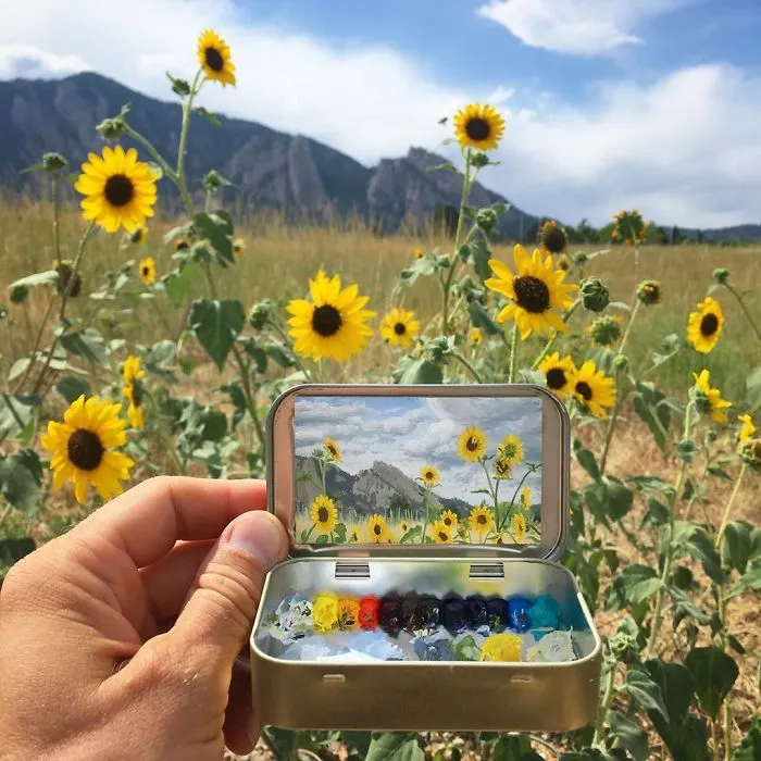Artist Creates 30 Mini Plein Air Paintings In Altoids Tins