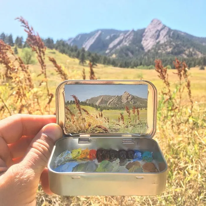 Artist Creates 30 Mini Plein Air Paintings In Altoids Tins