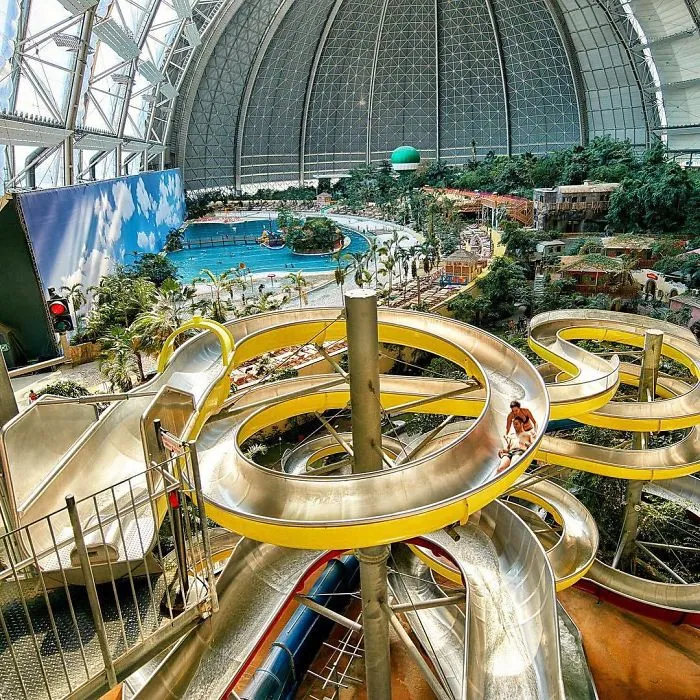 Waterpark "Tropical Islands" In A Former Airship Hangar In Krausnick, Germany