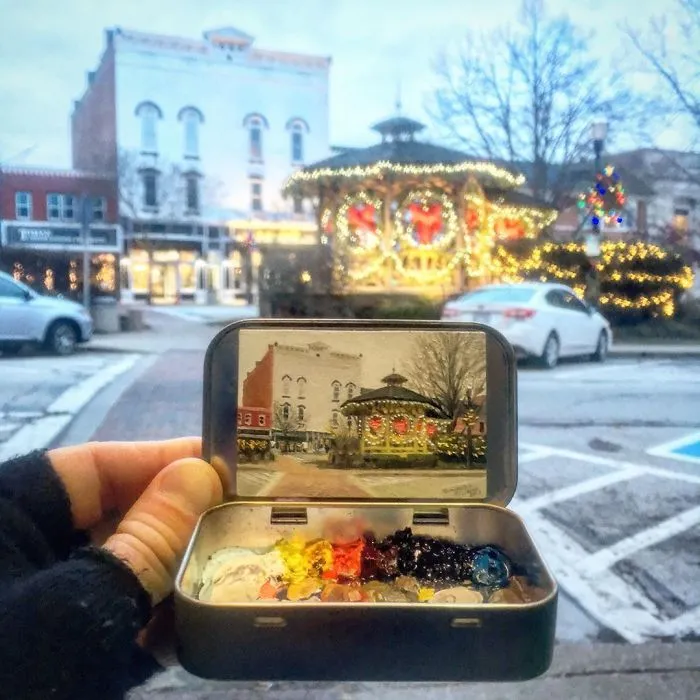 Artist Creates 30 Mini Plein Air Paintings In Altoids Tins